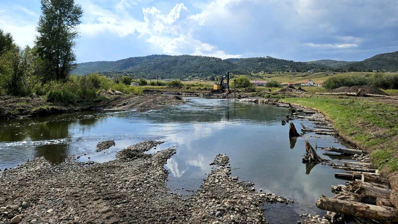 River restoration at Chuck Lewis State Wildlife Area