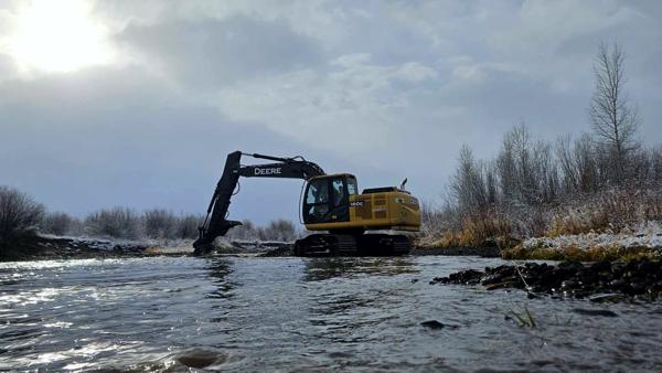 Chaparral Preparing Channel for Stabilization Project on Chuck Lewis State Wildlife Area